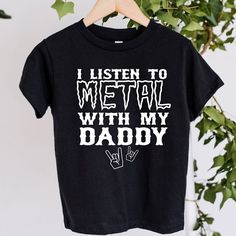 Heavy Metal Lover, Clothes Country, Born To Rock, Metal Baby, Baby Clothes Country, Metal Shirt, Metal T Shirt, Metal Shirts, Baby Rocker