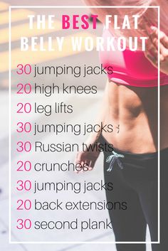 the best flat belly workouts for women and how to do them in less than 30 minutes