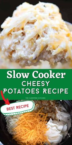 the best slow cooker cheesy potatoes recipe