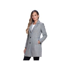 Polished winter style is yours with this women's wool-blend coat by Gallery.Finding the perfect fit and size for women's clothing requires basic measurements of your chest, waist, hips and inseam. Use this guide to learn more about sizing and everything Kohl's has to offer in women's fashion. Tweed design Button front Long sleeves Wool-blend construction 2 pocketsFIT & SIZING Designed to hit just below the knees HeavyweightFABRIC & CARE Polyester, wool Lining: polyester Dry clean Imported Size: Elegant Winter Sweater Coat For Business Casual, Elegant Sweater Coat For Business Casual In Winter, Elegant Fitted Sweater Coat For Cold Weather, Elegant Fitted Sweater Coat, Fitted Sweater Coat For Cold Weather, Classic Wool Coat For Cold Weather, Elegant Notch Lapel Outerwear For Cold Weather, Elegant Wool Sweater Coat For Cold Weather, Tweed Design