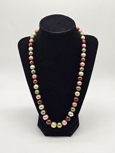 Vintage Pearl necklace freshwater pearls , silver lock with metal base great look, pearls are great for this coming season Multicolor Pearl Drop Necklace, Multicolor Beaded Necklace With Pearl Drop, Multicolor Beaded Necklaces With Pearl Drop, Multicolor Pearl Drop Beaded Necklace, Multicolor Pearl Drop Necklaces With Round Beads, Multicolor Round Beads Necklace With Pearl Drop, Multicolor Pearl Necklace With Pendant, Multicolor Beaded Necklace With Pearl Pendant, Elegant Multicolor Pearl Necklace With Charm