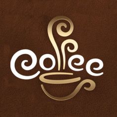 the coffee logo has swirls on it