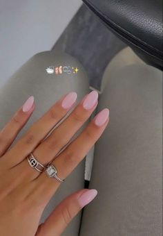 manicure favs from amazon! #nails #gelnails #nailinspo #nailinspiration #manicure #frenchtips #pinknails #nautralnails #nailcare #nailsalon #summernails #springnails #trendynails #naildesign #nailart Milky Pink Nails, Milky Pink, Baby Pink Nails, Basic Nails