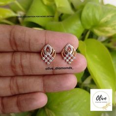 Daily Use Earrings Design Gold, Daily Wear Studs Gold Indian, Gold Small Earrings Designs, Gold Ear Rings Designs Latest, Real Diamond Earrings Studs, Single Stone Studs, Studs Earrings Gold India