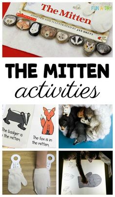 the mitten activities are great for kids to learn and play with their own hands