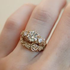 Golden Garden Ring – Soulbound Gold Diamond Jewelry With Rose Design, Gold Flower Ring With Rose Cut Diamonds, Rose Gold Diamond Ring With Rose Design, Rose Gold Diamond Flower Ring For Proposal, Heirloom Rose Gold Diamond Flower Ring, Rose Diamond Wedding Jewelry, Rose Diamond Jewelry For Wedding, Rose Gold Flower Ring With Rose Cut Diamonds, Rose Diamond Rings For Anniversary