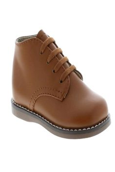 Classic simple Tan Boot laces up 100% Leather comes with removable Medium and wide insole Runs small Traditional Shoes, Baby Boy Tops, Ankle Shoes, Tan Boots, Classic Outfits, Sweater And Shorts, Leather Booties, Lace Boots