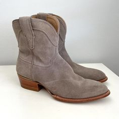 Reposhing This Item I Purchased From @Kquiroz31. Just A Half Size Too Big For Me. They Are Beautiful. Hoping To Sell These And Find A 8.5. Questions? Leave A Comment Below! Ankle Western Boots, Western Boots Women, Gray Leather, Boots Women, Grey Leather, Western Boots, To Sell, Bootie Boots, Womens Boots