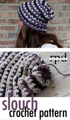 the crochet hat is made with yarn