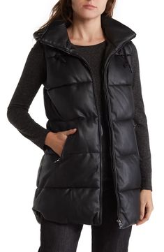 Sebby Quilted Puffer Vest | Nordstromrack Vest Outfits For Women Work, Puffer Vest Outfits For Women, Women Puffer Vest, Black Puffer Vest Outfit, Puffer Vest Outfits, Outfits For Women Work, Puffer Vest Outfit, Vest Outfits For Women, Puff Vest