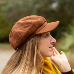 Womens hat, Wool hat, Newsboy hat, Winter hat, Crochet hat, Vintage hat, Crochet hats, Hipster hat, Hat sewing pattern, Cabbie hat, Her Gift Newsboy Cap for Women 【STYLISH AND TRENDY】newsboy hat for women. This trendy cap is perfect accessories for women. You will feel and look fantastic wearing this hat. 【COZY AND SNUG FIT】 women cap is made of 100% wool. Hand-knitted women cap is super soft warm and cozy. Our Knitted slouchy hat for women fits snug on most heads. 【THICK AND WARM】 knit winter h Classic Beanie Hats For Fall, Classic Beanie For Fall, Fall Outdoor Flat Cap, Adjustable Felt Beanie For Winter, Brown Short Brim Hat, One Size Fits Most, Adjustable Felt Cap For Fall, Adjustable Cap For Fall, Brown Short Brim Hat One Size, Solid Fall Bonnet Cap