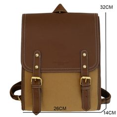 MODEL 1 Model 2 [23y 8m 10d] Trendy Rectangular Leather School Backpack, Trendy Rectangular Leather Backpack For School, Trendy Square Backpack For Students, Trendy Rectangular Backpack With Hasp Closure, Casual School Backpack With Hasp Closure, Casual Rectangular Leather Backpack For School, Casual Leather Rectangular Backpack For School, Trendy Brown Leather School Backpack, Trendy Brown Leather Backpack For School