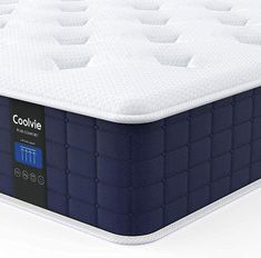 an image of a mattress with no sheets on it