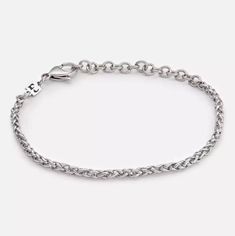 "Looking for a gift for your man? You've found the perfect item for this!  The simple and beautiful bracelet is made of stainless steel. Water proof Thickness: 3mm Bracelet comes with 2\" (5 cm) extension chain.  Need a different length just write it to me in the \"message to the seller\" box of the order form. Item will arrive in a pretty gift wrap, ready to give, with my brand logo. For more men's bracelets click the link below: https://www.etsy.com/il-en/shop/Galismens?section_id=17209980 Ent Mens Cuff Bracelets, Mens Chain Bracelet, Green Skin, Mens Cuff, Mens Bracelet Silver, Bracelet Simple, Men's Bracelet, Classic Metal, Silver Chain Bracelet