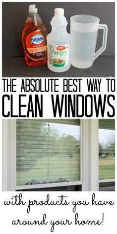 the best way to clean windows with products you have around your home