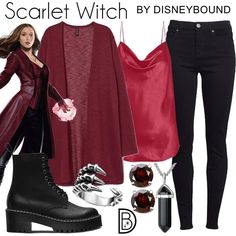 Disney Lovers! • Instagram Dc Vs Marvel, Marvel Inspired Outfits, Scarlet Witch Costume, Marvel Fashion, Avengers Outfits, Campus Outfit, Movie Inspired Outfits, Marvel Clothes, Character Inspired Outfits