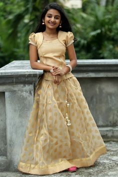 Esther Anil, Long Skirt Top Designs, Onam Outfits, Kids Indian Wear, Party Wear Frocks, Long Top Dress, Long Skirt And Top, Traditional Skirts, Indian Women Fashion