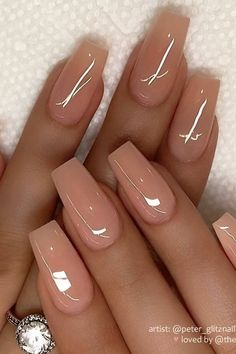 30 Feminine Nude Nail Designs To Slay Any Occasion Summer Nails2022, Nails With Designs Acrylic, Nail 2022, Classy Acrylic