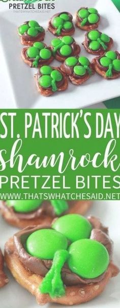 st patrick's day snack pretzel bites