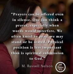 a woman with her hands clasped to her face and the words prayer nelson on it