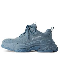 (WMNS) Balenciaga Triple S Sneakers 'Blue Denim' 524039W2DEN4000 Balenciaga Triple S Sneakers, Balenciaga Triple S, Sneakers Blue, Fashion Performance, Stylish Sneakers, Perfect Pair, Your Perfect, Balenciaga, Blue Denim