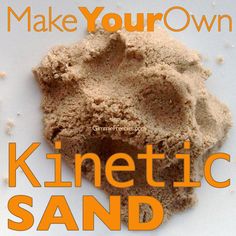 a pile of sand sitting on top of a white plate with the words make your own