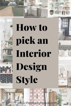 the words how to pick an interior design style