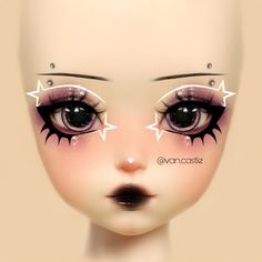 Maquillaje alternativo, e-girl, delineado, delineado gráfico, goth, eyeliner graphic, makeup goth, makeup aesthetic, gótico, maquillaje gótico, boceto de maquillaje, face Easy Clown Makeup, Makeup Charts, Scene Makeup, Emo Makeup, Pinterest Makeup