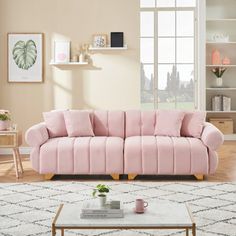 a living room filled with furniture and decor