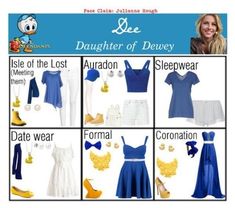 a poster with different types of clothes and shoes for women to wear in the disney world