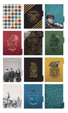 the harry potter book covers are all different colors