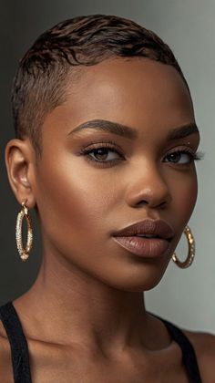 🦋 Elegant short haircuts for black women short haircuts for black women | Captivating Technique ... Busy Lifestyle, Silky Hair, Short Haircuts, Hair Goals, Hair Inspo, Womens Shorts