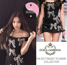 Blackpink Jennie Black Dress, Jennie Stage Outfit, Jennie Closet, Jennie Dress, Blackpink Closet, Blackpink Outfits, Fashion Idol, Dress Inspo