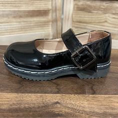 New Imported Black Pu Color Light Weight Cushion Sole Adjustable Ankle Strap Heel Measures 1" Ships 1-3 Days Questions And Concern Please Message Me Thank You Carla I Thank You, Ankle Strap Heels, Childrens Shoes, Color Light, Mary Janes, Ankle Strap, Dress Shoes, Thank You, Ships