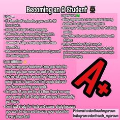 a pink background with black and red text that reads, becoming an student in english