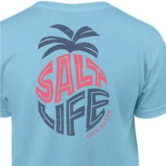 Brand New With Tags. Youth Xl Unisex Light Blue Also Would Fit Adult Small Salt Life Shirts, Salt Life, Kids Shirts, Shirts Tops, Pineapple, Kids Shop, Color Blue, Salt, Light Blue