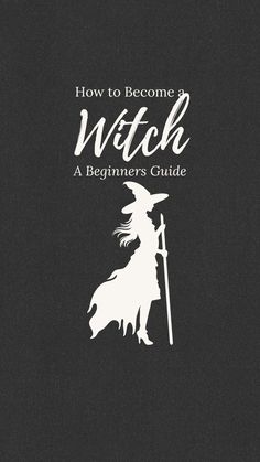 a book cover with the title how to become a witch