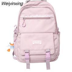 Shipping: Worldwide Express Shipping AvailableDelivery time: 🚚7-15Days Fast ShippingReturns: Fast refund,💯100% Money Back Guarantee.Brand Name: rentengerOrigin: Mainland ChinaCN: HebeiMain Material: nylonLining Material: PolyesterBackpacks Type: SoftbackInterior: Cell Phone PocketInterior: Computer InterlayerHandle/Strap Type: Soft HandleExterior: Flap PocketDecoration: AppliquesDecoration: LetterDecoration: LOCKClosure Type: zipperTechnics: JacquardCapacity: 20-35 LitreItem Type: BackpacksPla College Backpack Women, Cool School Bags, Female Books, Cute School Bags, Pink China, Kawaii Bag, School Bag College, Laptop Backpack Women, Kawaii Backpack