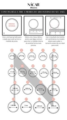 Para descobrir o tamanho ideal para seu anel você vai precisar de um anel que costuma usar e uma régua. - Use o anel que sabe que encaixa bem no seu dedo. - Sobre uma mesa, deite o anel e use régua comum para tirar a medida interna do anel da forma mais precisa. - Use o resultado da medida em cm no modelo abaixo para saber o tamanho ideal do seu anel. Farm Girl, Instagram