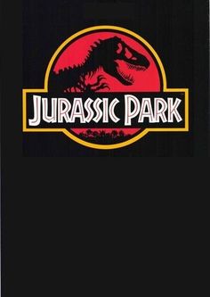 the logo for the movie, jurassic park