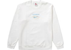 Buy and sell authentic Supreme streetwear on StockX including the Supreme Nike Jewel Crewneck White and thousands of other streetwear clothing and accessories. Luxury White Men's Sweatshirt, James Jebbia, Supreme X Nike, Supreme Clothing, Supreme Streetwear, Supreme Nike, Supreme Logo, Carhartt Workwear, Nike Sweatshirt