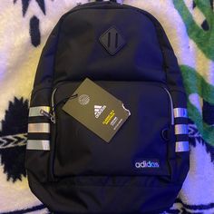 Adidas Backpack Never Used Going For $45 Retail Casual Silver Backpack For School, Silver Backpack For Back To School, Silver School Backpack, Silver Standard School Backpack, Silver Standard Backpack For Daily Use, Silver Standard Backpack For School, Silver Backpack For Everyday Use, Silver Everyday Use Backpack, Adidas Sling Bag