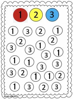 a printable number puzzle for kids with numbers on the top and bottom, including two circles