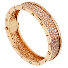 Bulgari Bzero1 Diamond Rose Gold Bangle Bracelet 0002511 Modern Bangle, Rose Gold Bangle Bracelet, Designers Jewelry Collection, White Gold Bangle, Rose Gold Bangle, Diamond Bangles Bracelet, Cuff Bangle Bracelet, Gold Bangle Bracelet, Gold Bangle