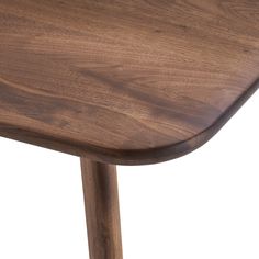 a close up of a wooden table with no one on it's legs or feet