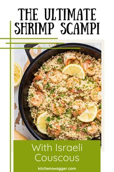 Get hooked on this Shrimp Scampi With Israeli Couscous Recipe! Discover how shrimp and couscous tossed in a flavorful garlic, butter, lemon, and white wine-based sauce can create a classic, yet unique dish. This light, citrusy, and refreshing Italian-American culinary delight is ready to be mastered in under 25 minutes. Perfect for those nights when you need a quick and heavenly meal that leaves your taste buds dancing. Classic Shrimp Scampi Recipe, Classic Shrimp Scampi, Couscous Recipe, Seafood Lasagna, Night Recipes