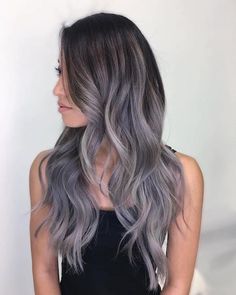 Denim Hair Color, Balayage Melt, Balyage Hair, Charcoal Hair, Best Ombre Hair, Balayage Hair Color Ideas, Denim Hair, Organic Hair Color, Hair References