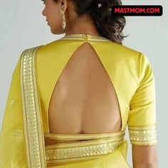 Very Beautiful Yellow Colour Full Sleeve Blouse Back Design   blouse blouseblogger instablouse blousedesign jewelblouse sareeblousedesigns sareeblouseinspiration trendyblouse designerblouses boatneckblouse latestblousedesigns blousestichingideas  #blouse #blouseblogger #instablouse #blousedesign #jewelblouse #sareeblousedesigns #sareeblouseinspiration #trendyblouse #designerblouses #boatneckblouse #latestblousedesigns #blousestichingideas #indianblousedesign Golden Blouse Designs, Sleeveless Blouse Designs, Backless Blouse Designs, Saree Blouse Neck Designs, Blouse Back Neck Designs