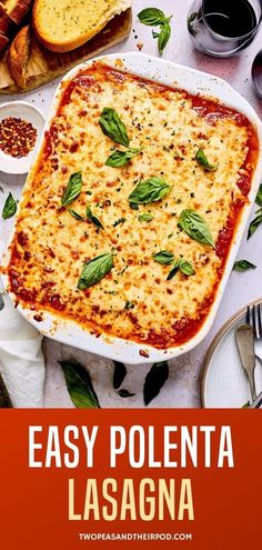 Polenta Lasagna Polenta Lasagna Vegetarian, Polenta Casserole Recipes, Recipes With Polenta, Polenta Dinner Recipes, Polenta Dishes, Polenta Pie, Polenta Lasagna, Aussie Recipes, Lasagna Easy