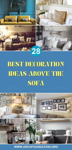 the best decoration ideas above the sofa in this article are great for decorating your living room